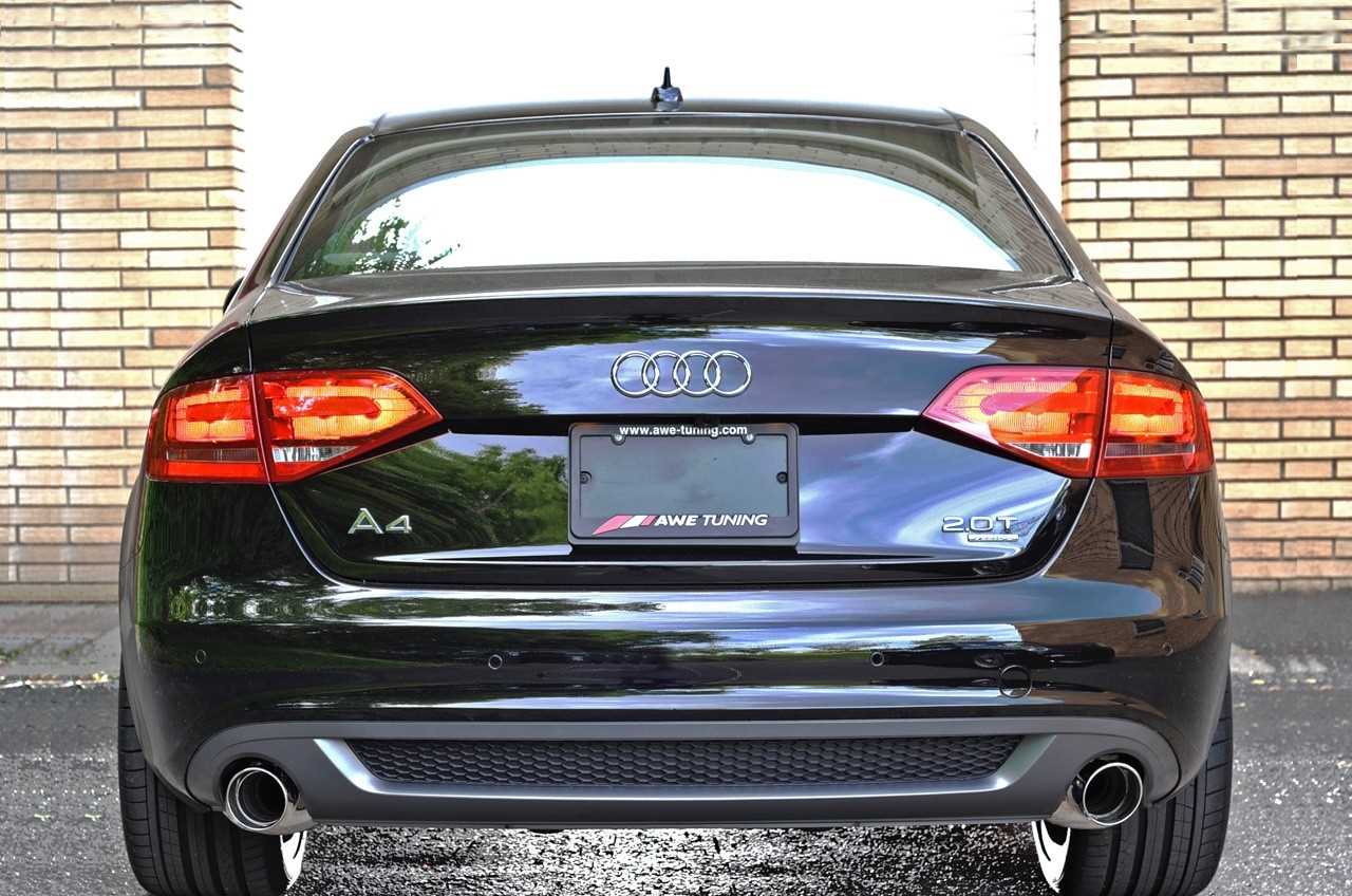 AWE Touring Edition Exhaust for B8 A4 2.0T - Dual Outlet, Polished Silver Tips