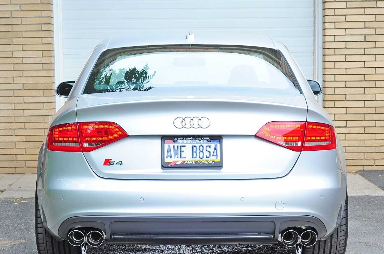 AWE Tuning Audi S4 3.0T Touring Edition Exhaust - Chrome Silver Tips (90mm)