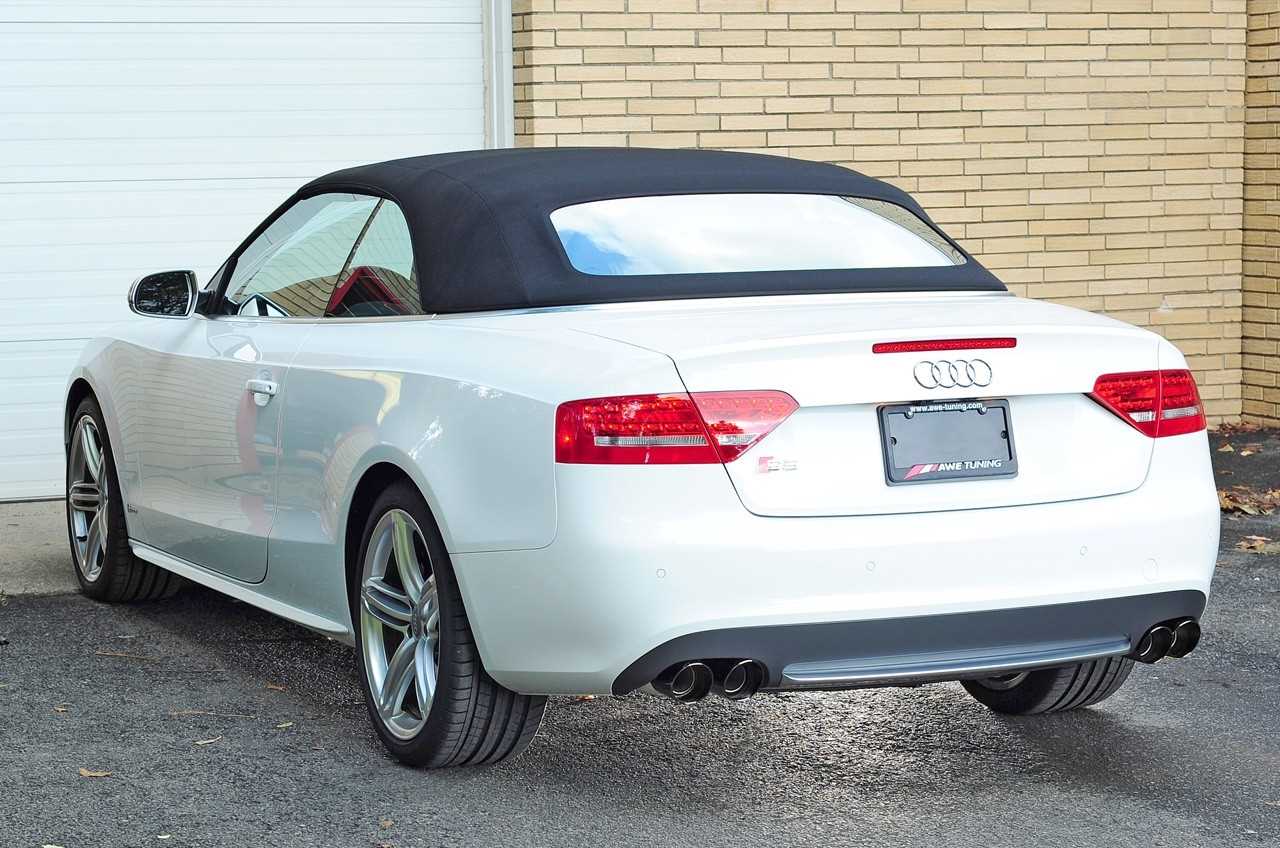 AWE Touring Edition Exhaust System for B8/8.5 S5 Cabrio (Exhaust + Non-Resonated Downpipes) - Diamond Black Tips - 0