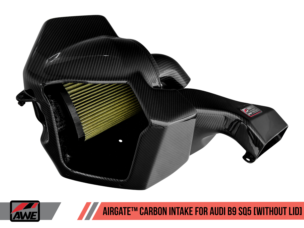 AWE AirGate™ Carbon Fiber Intake for Audi B9 SQ5 3.0T - Without Lid