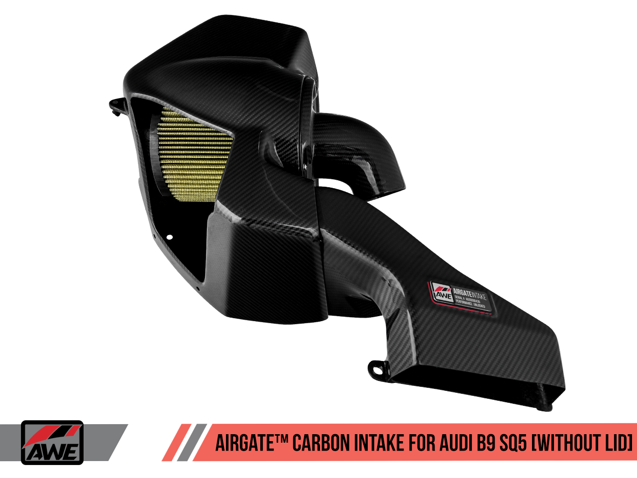 AWE AirGate™ Carbon Fiber Intake for Audi B9 SQ5 3.0T - Without Lid