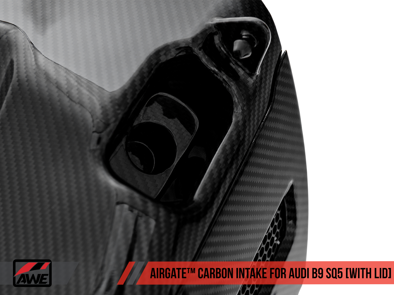 AWE AirGate™ Carbon Fiber Intake for Audi B9 SQ5 3.0T - With Lid