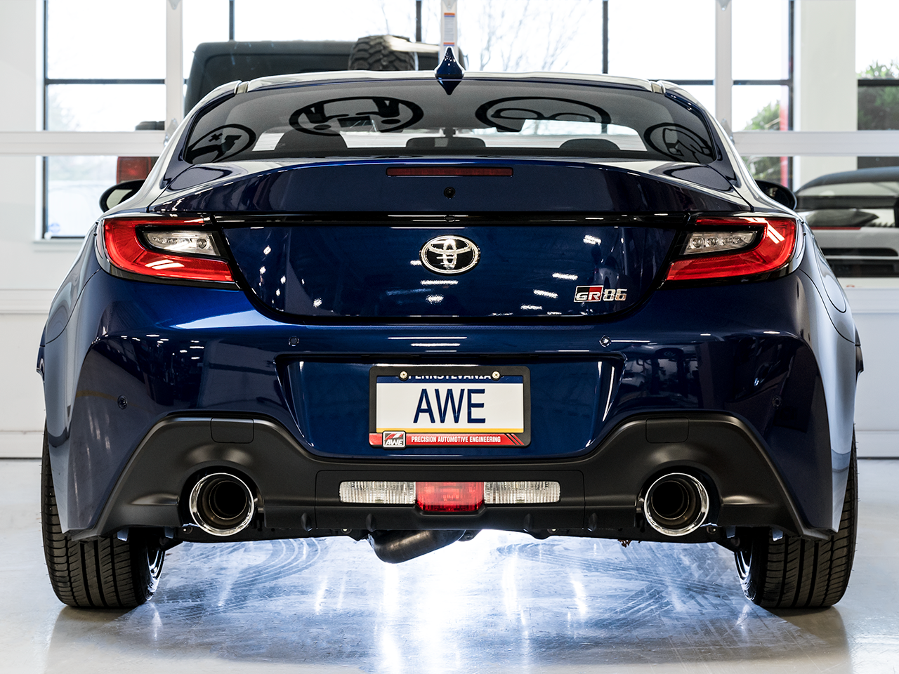 AWE Touring Edition Exhaust for Subaru BRZ / Toyota GR86 / Toyota 86 / Scion FR-S - Chrome Silver Tips