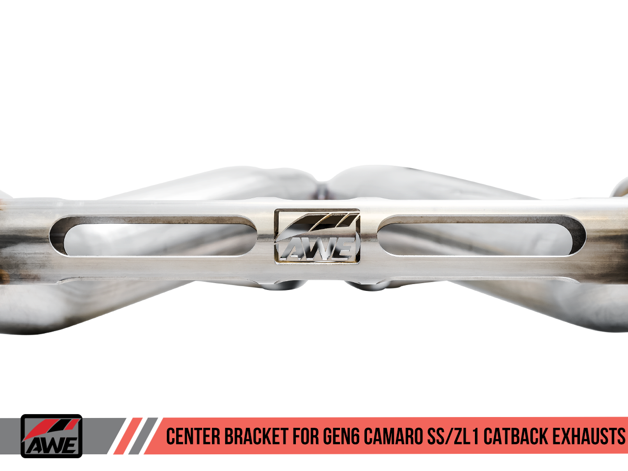 AWE Track Edition Catback Exhaust for Gen6 Camaro SS - Non-Resonated - Chrome Silver Tips (Dual Outlet) - 0