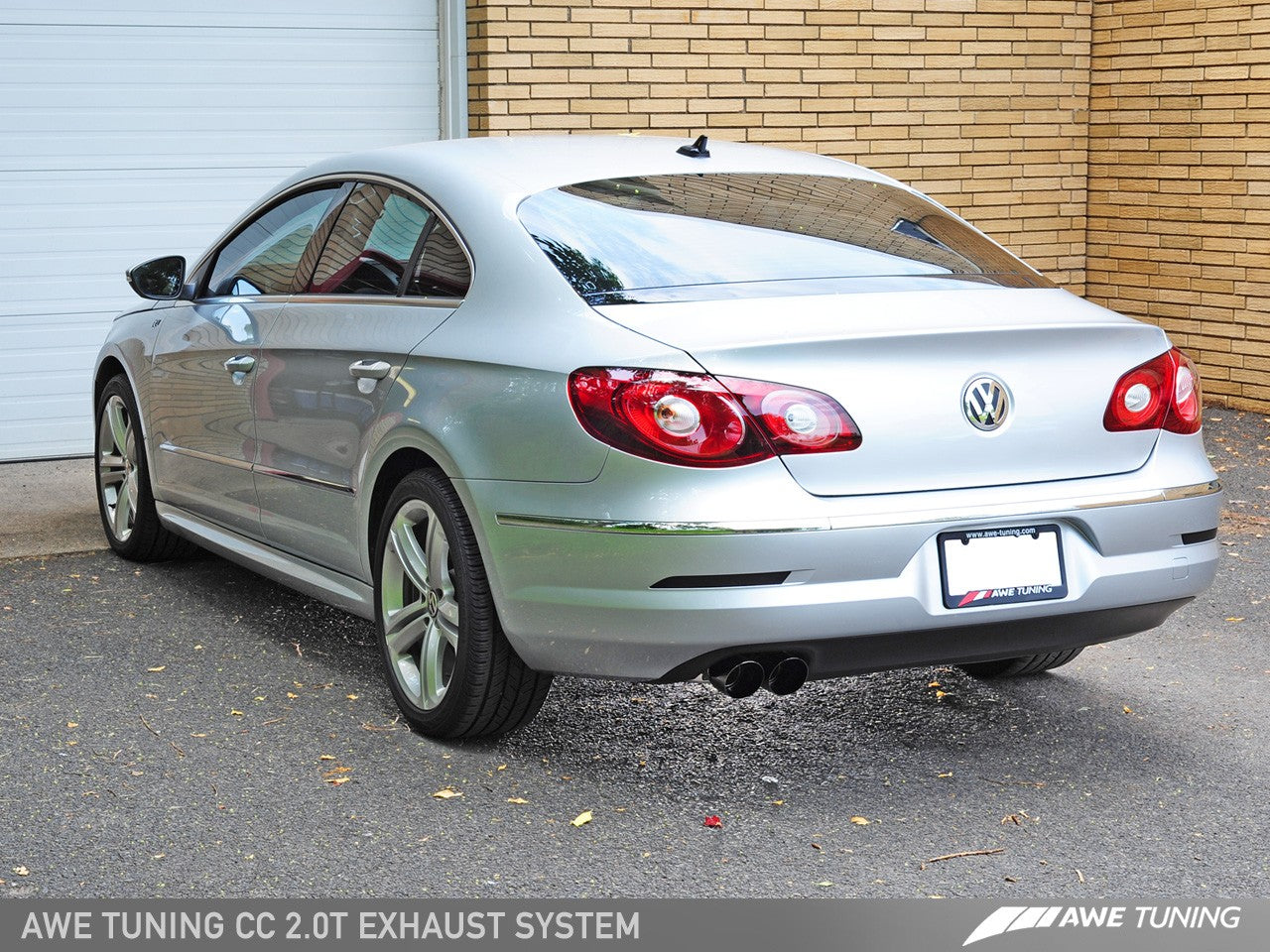 AWE Touring Edition Performance Exhaust for VW CC 2.0T - Diamond Black Tips