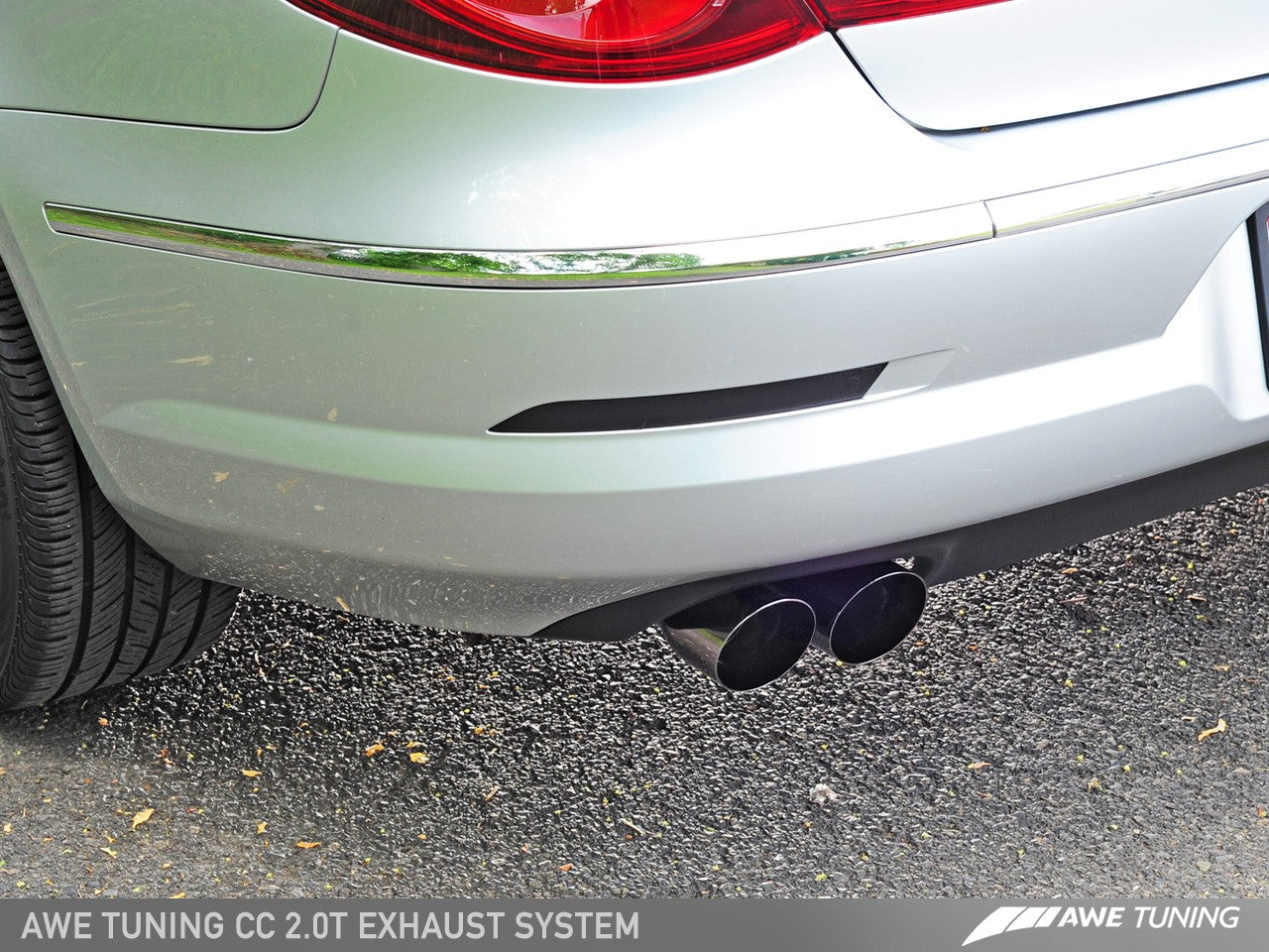 AWE Touring Edition Performance Exhaust for VW CC 2.0T - Diamond Black Tips