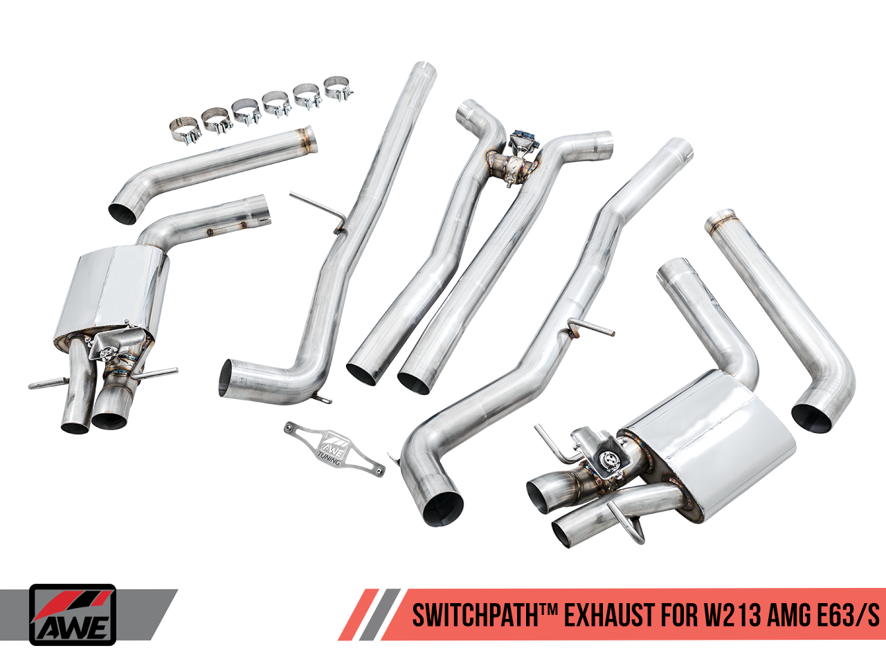 AWE SwitchPath™ Exhaust for W213 AMG E63/S Sedan / Wagon (for AMG Performance Exhaust Cars)