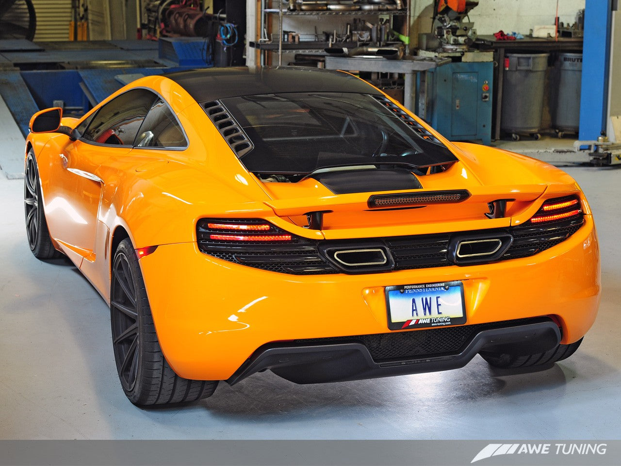 AWE Performance Exhaust for McLaren MP4-12C - Machined Tips