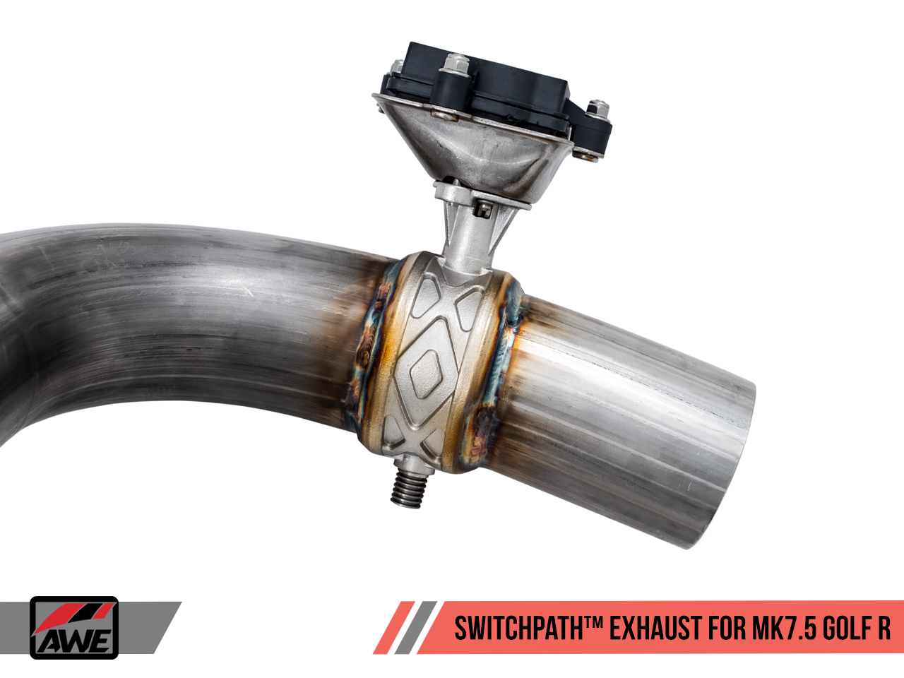 AWE SwitchPath™ Exhaust for MK7.5 Golf R - Chrome Silver 102mm Tips