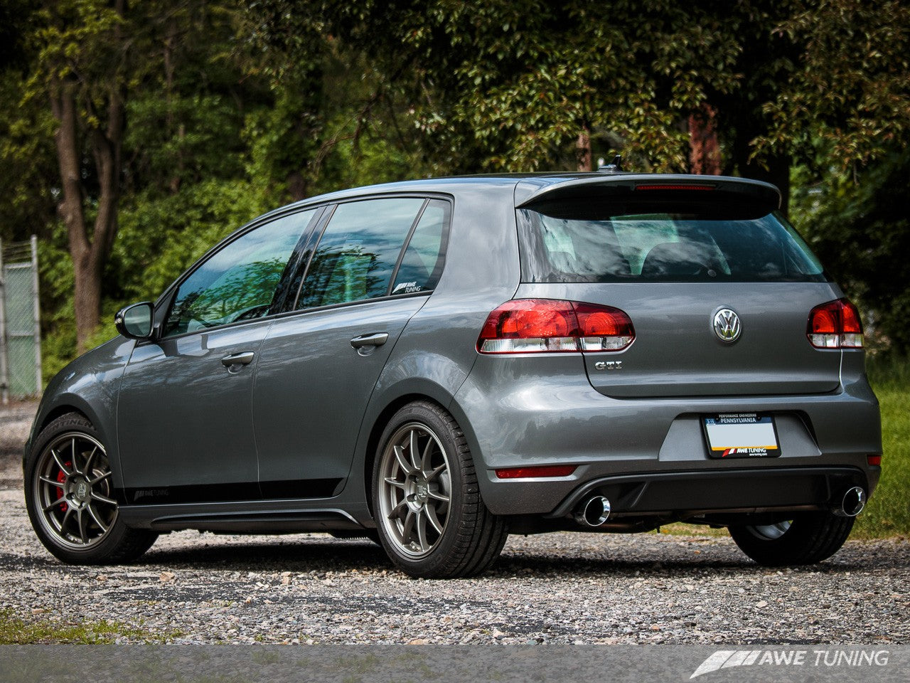 AWE Performance Catback Exhaust for Mk6 GTI - Chrome Silver Round Tips