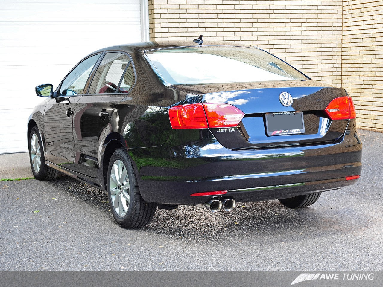 AWE Touring Edition Exhaust for MK6 Jetta TDI - Polished Silver Tips