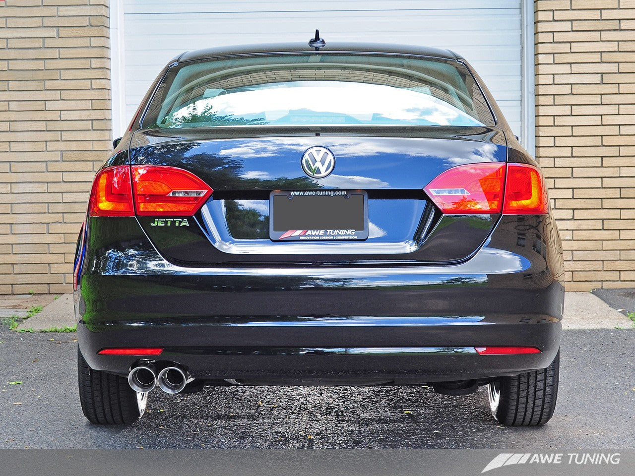 AWE Touring Edition Exhaust for MK6 Jetta TDI - Polished Silver Tips