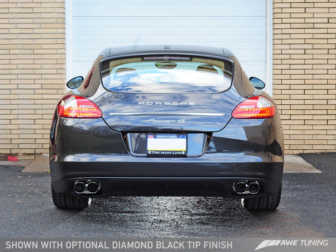 AWE Touring Edition Exhaust System for Porsche 970 Panamera S/4S - Diamond Black Tips