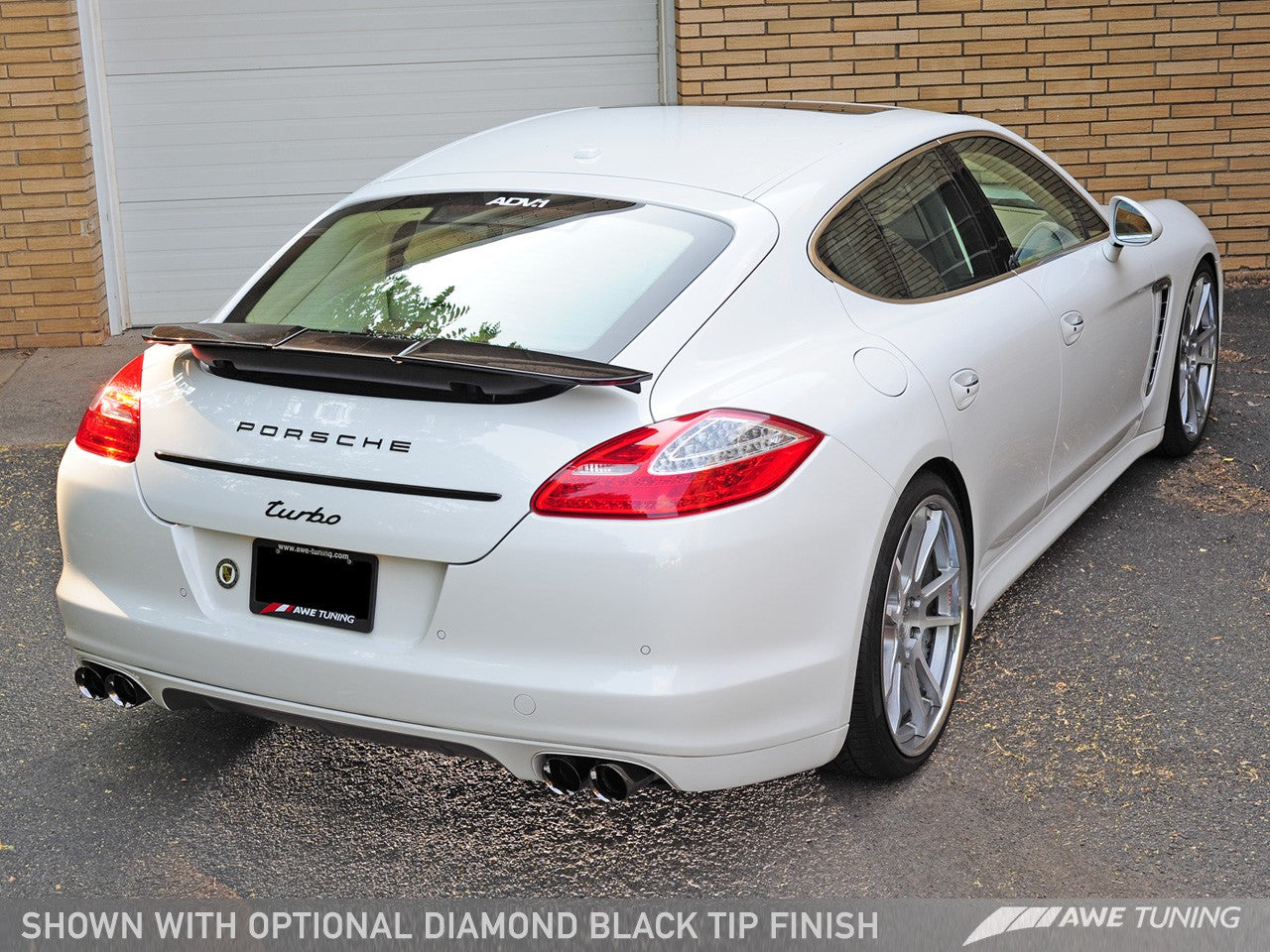 AWE Touring Edition Performance Exhaust System for 970 Panamera Turbo - Diamond Black Tips