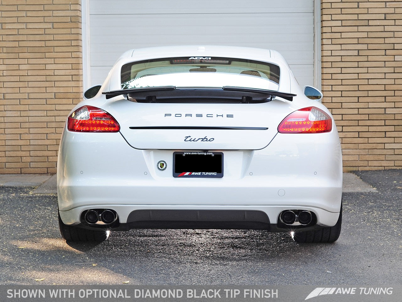 AWE Touring Edition Performance Exhaust System for 970 Panamera Turbo - Diamond Black Tips