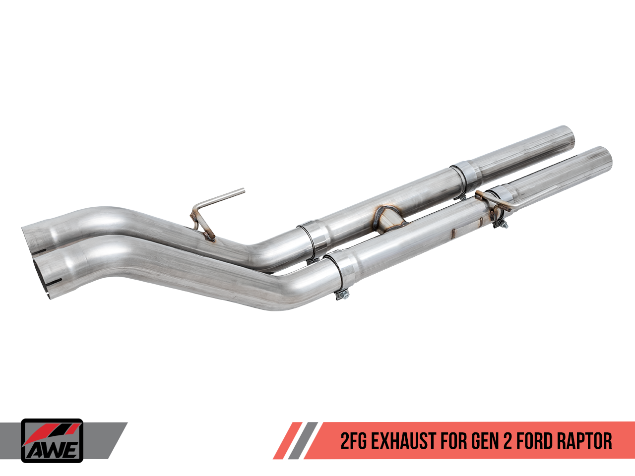 AWE 2 FG Exhaust for Gen 2 Ford Raptor (Performance H-Pipe)