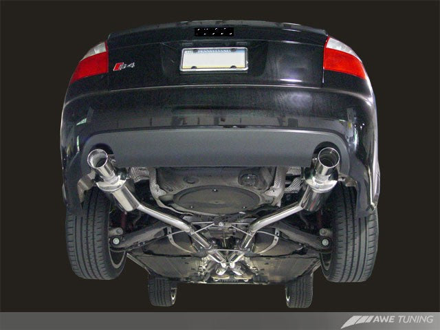 AWE Tuning Audi B6 A4 3.0L Touring Edition Exhaust - w/Diamond Black Tips