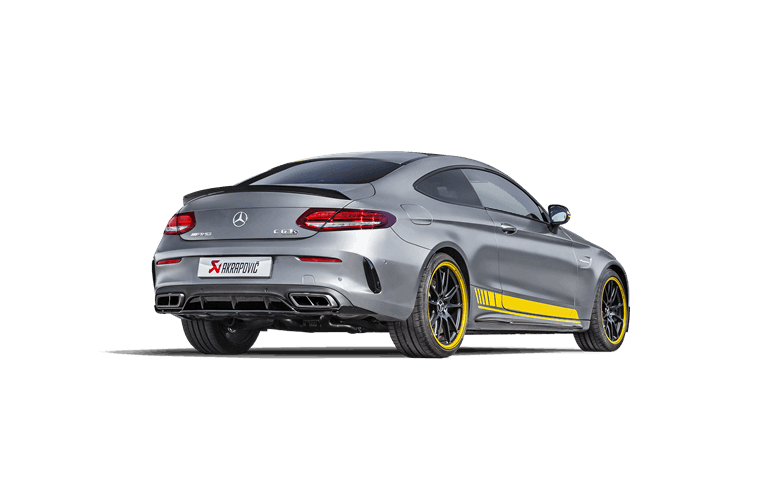 Akrapovic 16-17 AMG C63 Coupe Evolution Line Cat Back (Titanium) w/ Carbon Tips (Req. Link Pipe)