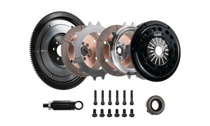 DKM Clutch 11-13 BMW 135i 215mm Ceramic Twin Disc MRX Clutch Kit w/Flywheel (850 ft/lbs Torque) - 0