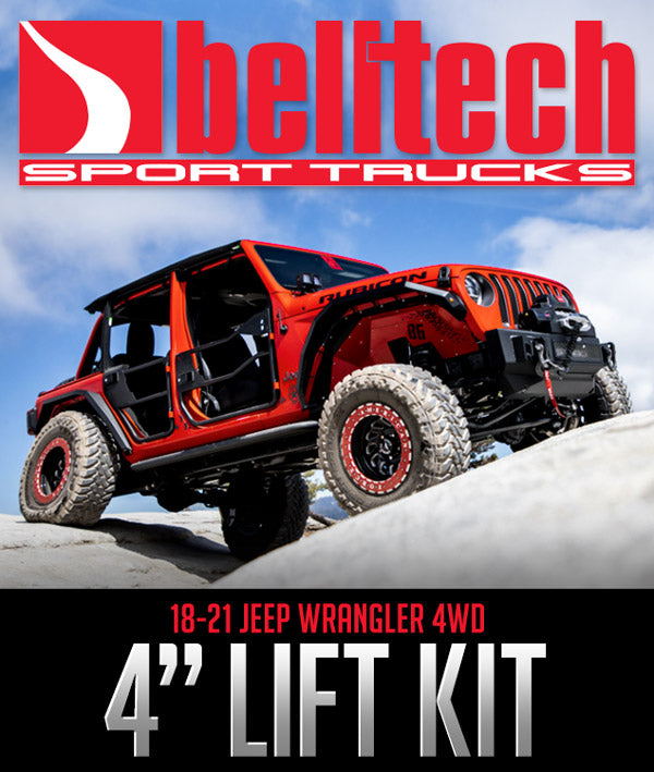 BELLTECH 4" LIFT KIT: 2018–2021 JEEP WRANGLER 4WD