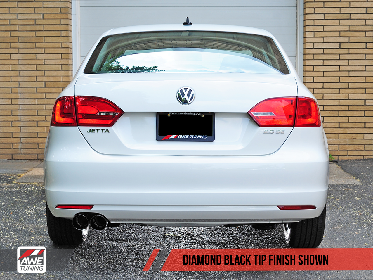 AWE Touring Edition Exhaust for MK6 Jetta 2.5L - Diamond Black Tips