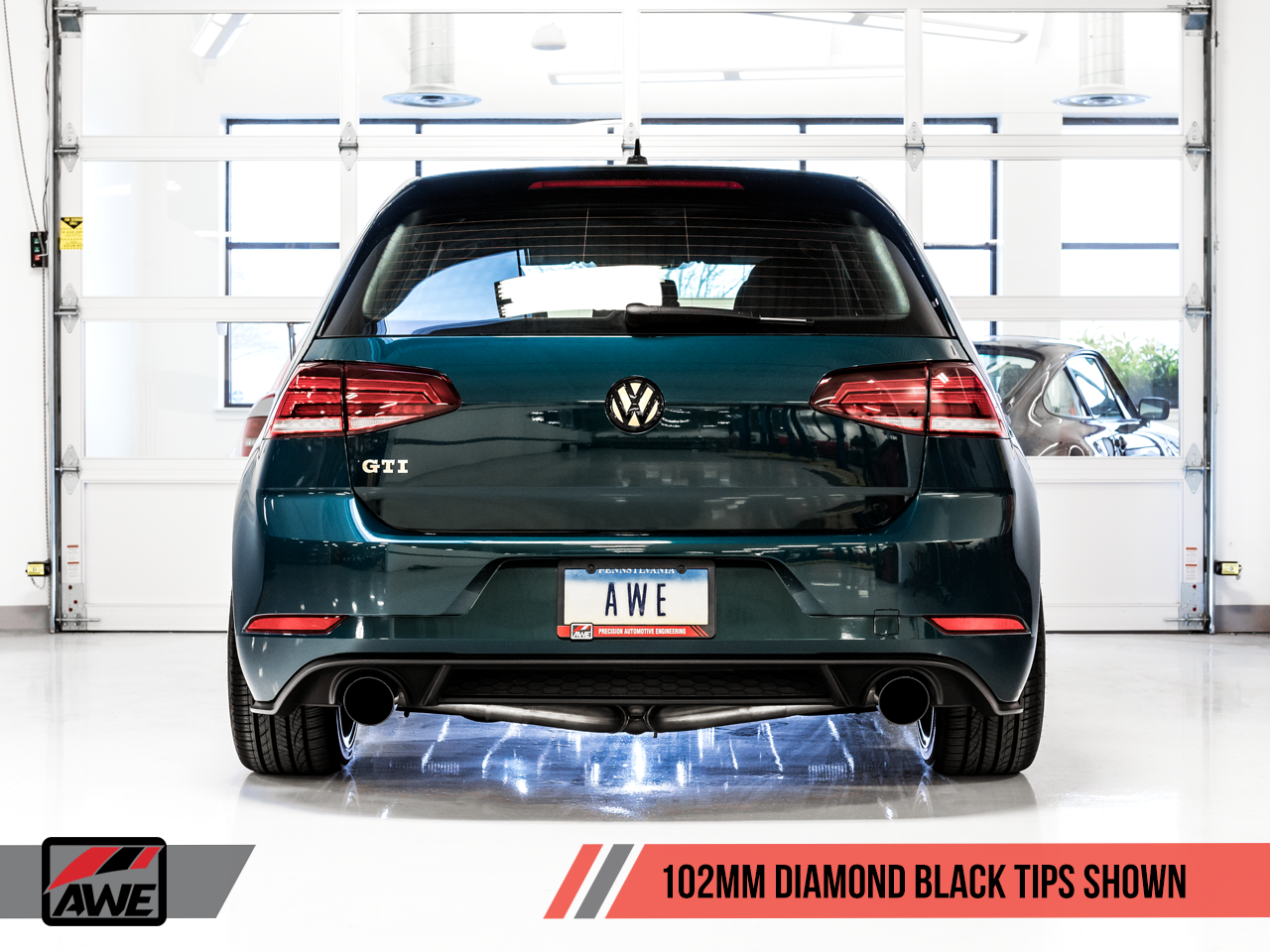 AWE Touring Edition Exhaust for VW MK7.5 GTI - Diamond Black Tips