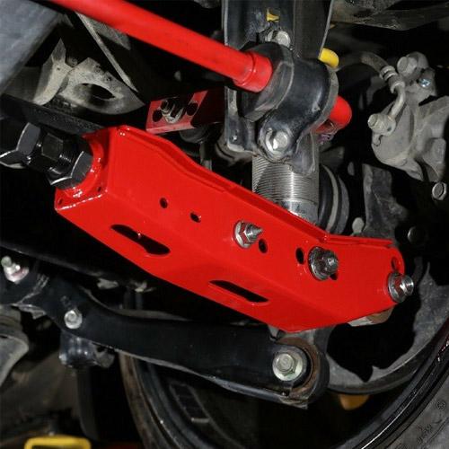 BLOX Racing Rear Lower Control Arms - Red (2013+ Subaru BRZ/Toyota 86 / 2008+ Subaru WRX/STI) - 0