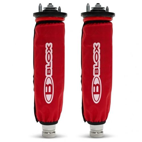 BLOX Racing Coilover Covers - Red (Pair) - 0