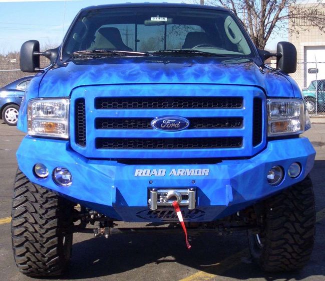 Road Armor 99-04 Ford F-250 Stealth Front Winch Bumper - Tex Blk - 0