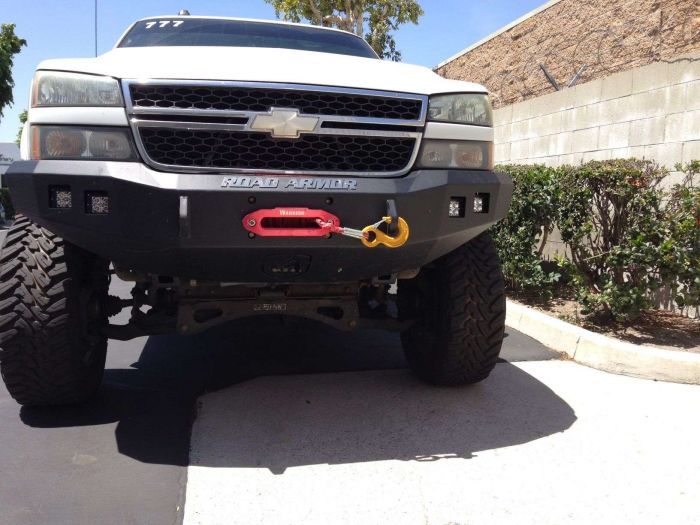 Road Armor 03-07 Chevy 2500 Stealth Front Winch Bumper - Tex Blk - 0