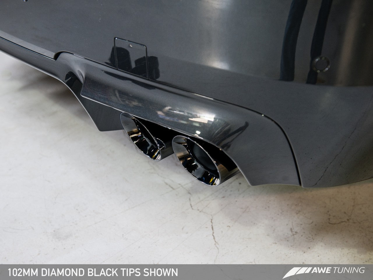 AWE Touring Edition Axle Back Exhaust for BMW F10 M5, Diamond Black Tips