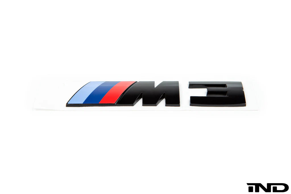 BMW F80 M3 Trunk Emblem - Gloss Black