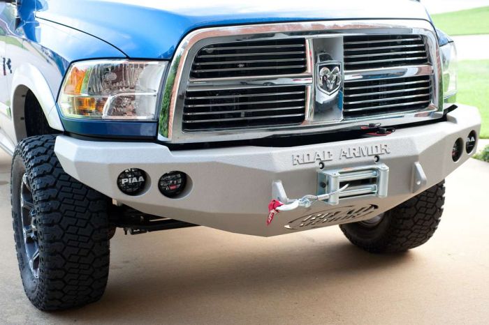 Road Armor 10-18 Ram 2500 Stealth Front Winch Bumper - Tex Blk - 0