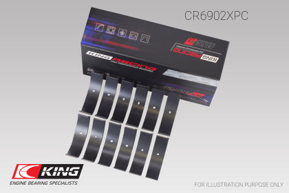 King Nissan VQ35HR/VQ37VHR/VR30DTT (Size STDX) pMaxKote Rod Bearing Set - 0