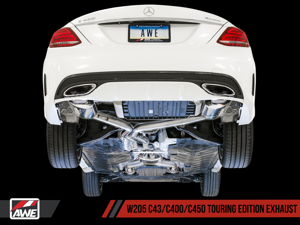 AWE Touring Edition Exhaust for Mercedes-Benz W205 AMG C43 / C450 / C400