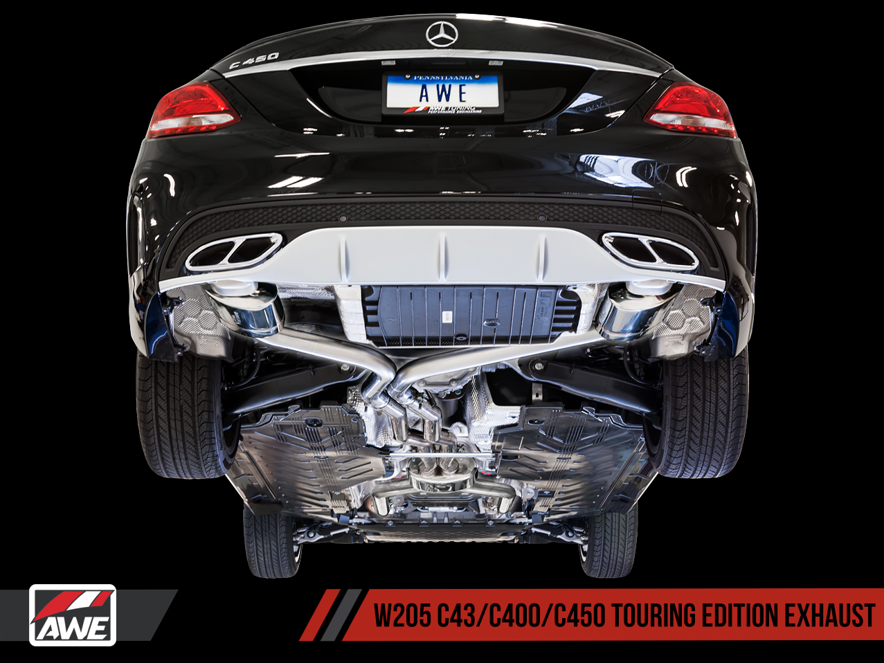 AWE Touring Edition Exhaust for Mercedes-Benz W205 AMG C43 / C450 / C400