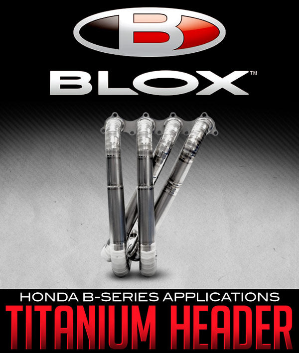 BLOX RACING HI-FLO TITANIUM HEADER: HONDA B-SERIES APPLICATIONS