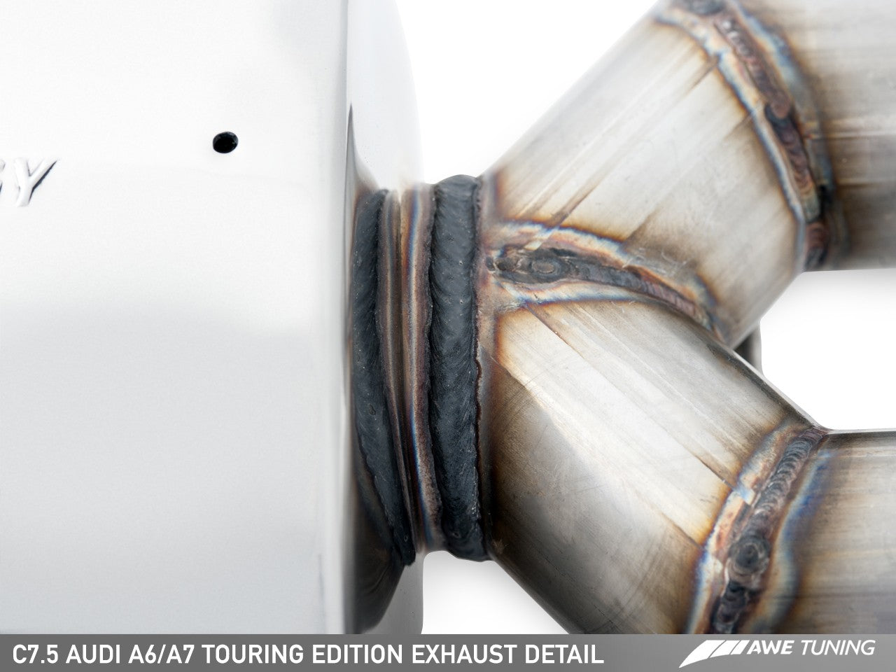 AWE Touring Edition Exhaust for Audi C7.5 A6 3.0T - Quad Outlet, Chrome Silver Tips