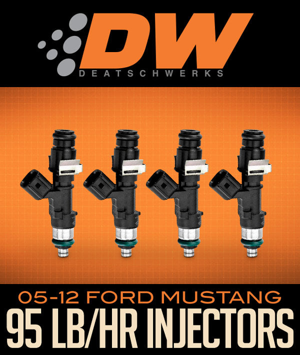 DEATSCHWERKS DV2 95 LB/HR FUEL INJECTORS: 2005–2012 FORD MUSTANG - 0