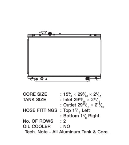 CSF 93-98 Toyota Supra Radiator - 0