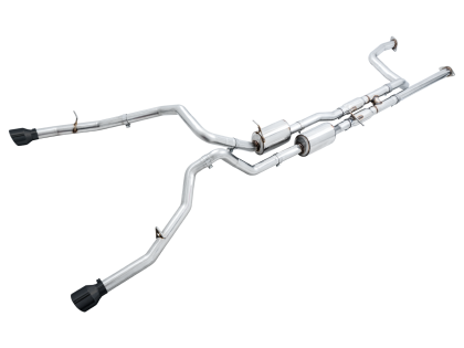 AWE 0FG Catback Exhaust for RAM TRX - Diamond Black Tips