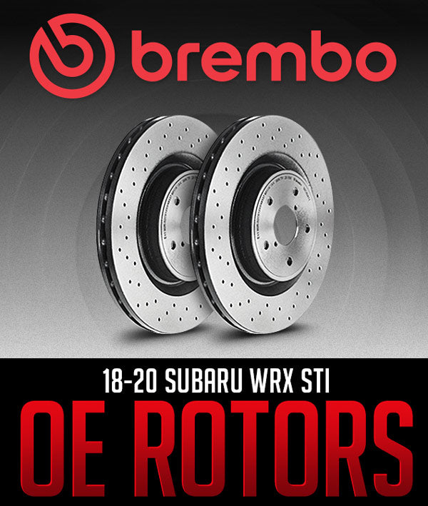 BREMBO OE ROTORS: 2018–2020 SUBARU WRX STI