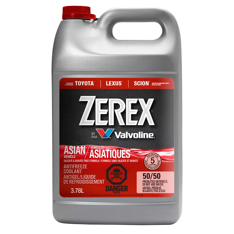 Zerex Asian Vehicle  Antifreeze/Coolant 50/50 Pre-Mix (RED) 1 Gallon