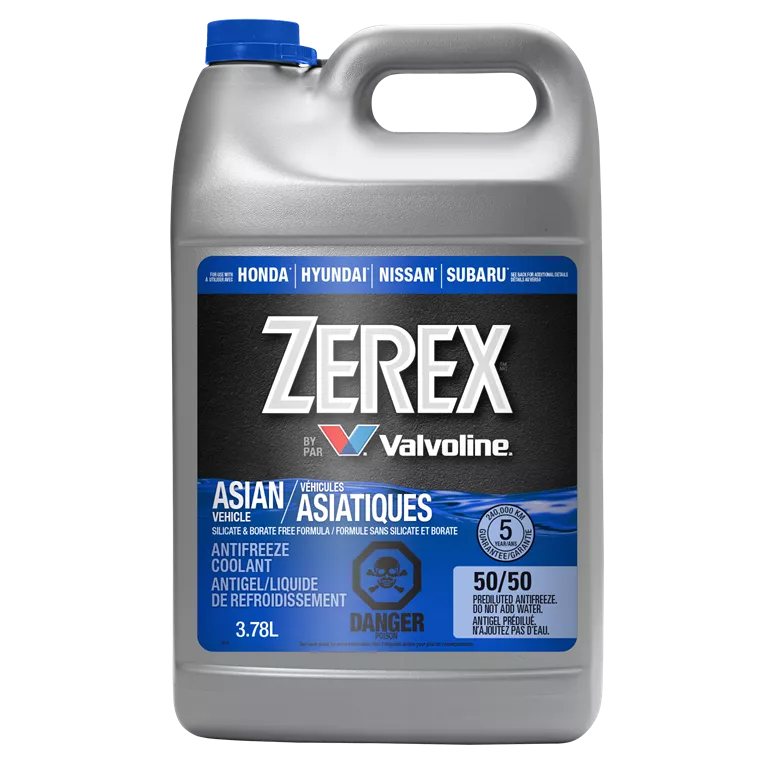 Zerex Asian Vehicle Blue Antifreeze/Coolant 50/50 Pre-Mix Asian (Blue) 1 Gallon