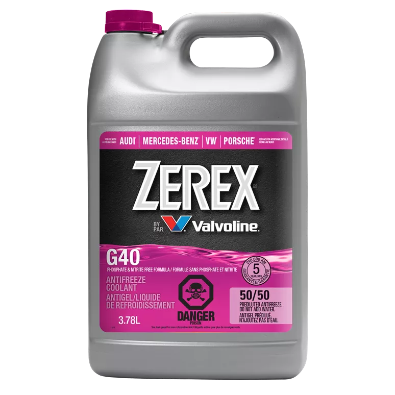 Zerex G40 Antifreeze/Coolant 50/50 Pre-Mix (Pink) 1 Gal