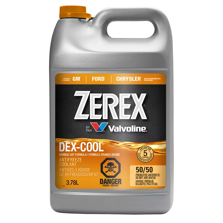 Zerex Dex-Cool Antifreeze/Coolant 50/50 Pre-Mix OAT Orange 1G