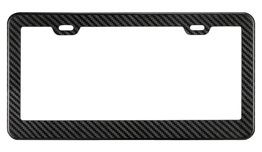 Real Carbon Fiber License Plate Frame