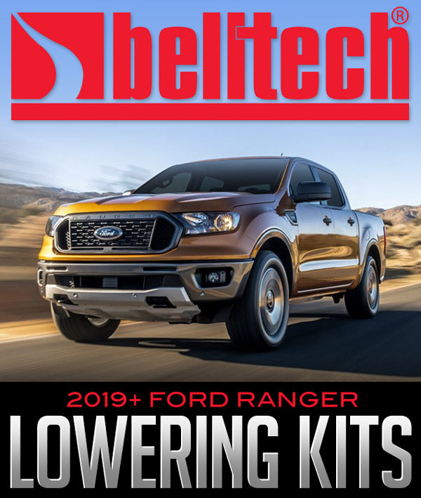 BELLTECH FRONT & REAR LOWERING KITS: 2019+ FORD RANGER - 0