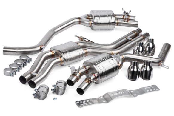 APR CATBACK EXHAUST SYSTEM WITH CENTER MUFFLER - 4.0 TFSI - C7 S6 AND S7