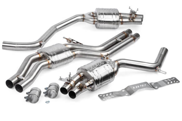 APR CATBACK EXHAUST SYSTEM WITH CENTER MUFFLER - 4.0 TFSI - C7 RS6 AND RS7